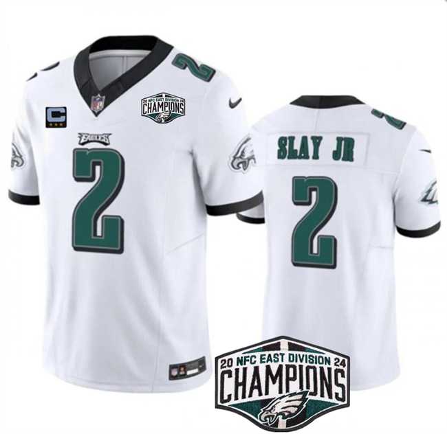 Men's Philadelphia Eagles #2 Darius Slay JR White 2024 NFC Est Champions With 3-Star C Patch F.U.S.E. Vapor Untouchable Limited Stitched Jersey,We sell and wholesale Men's Philadelphia Eagles #2 Darius Slay JR White 2024 NFC Est Champions With 3-Star C Patch F.U.S.E. Vapor Untouchable Limited Stitched Jersey on line form chian!